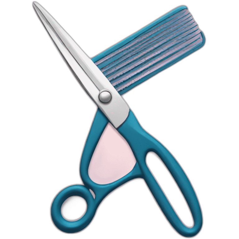 scissors and comb emoji