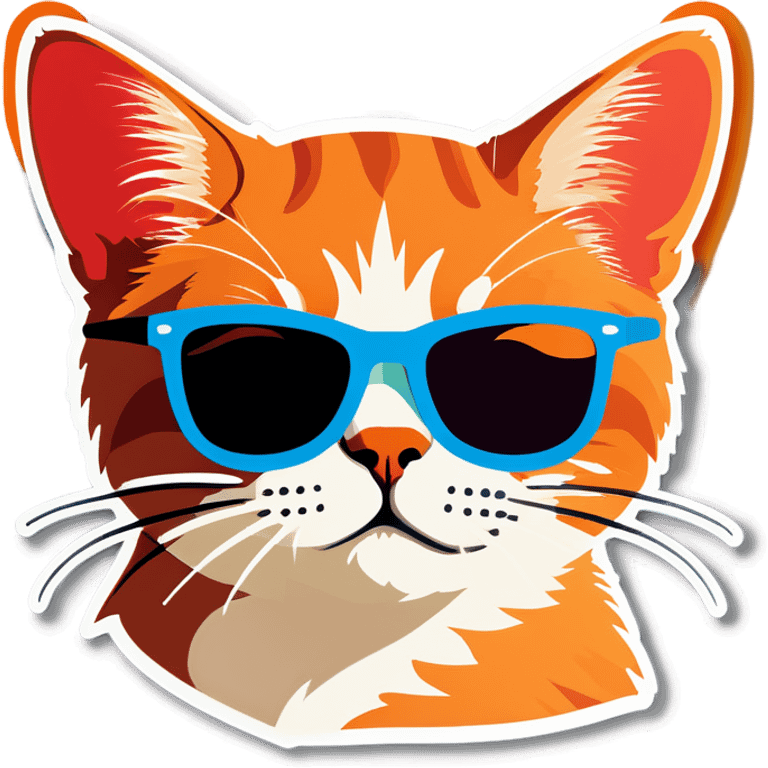 Cat with sunglasses emoji