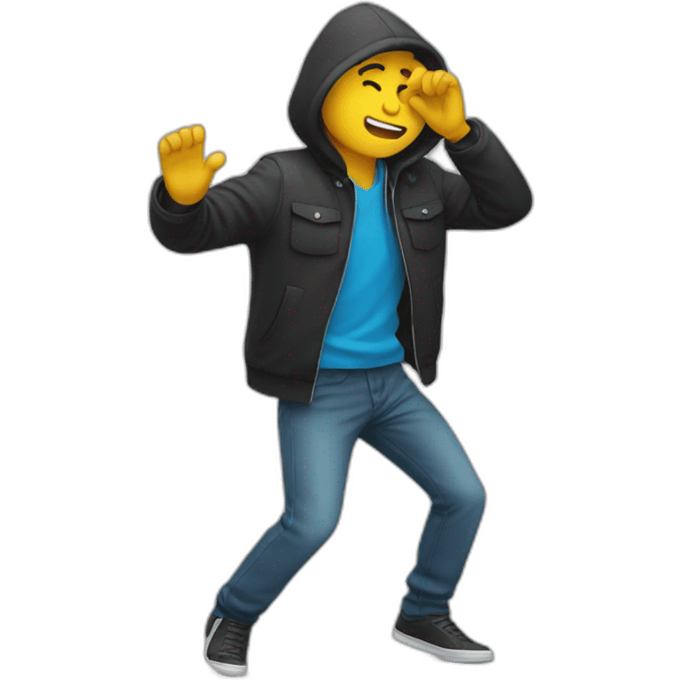 Un homme qui fait un DAB emoji