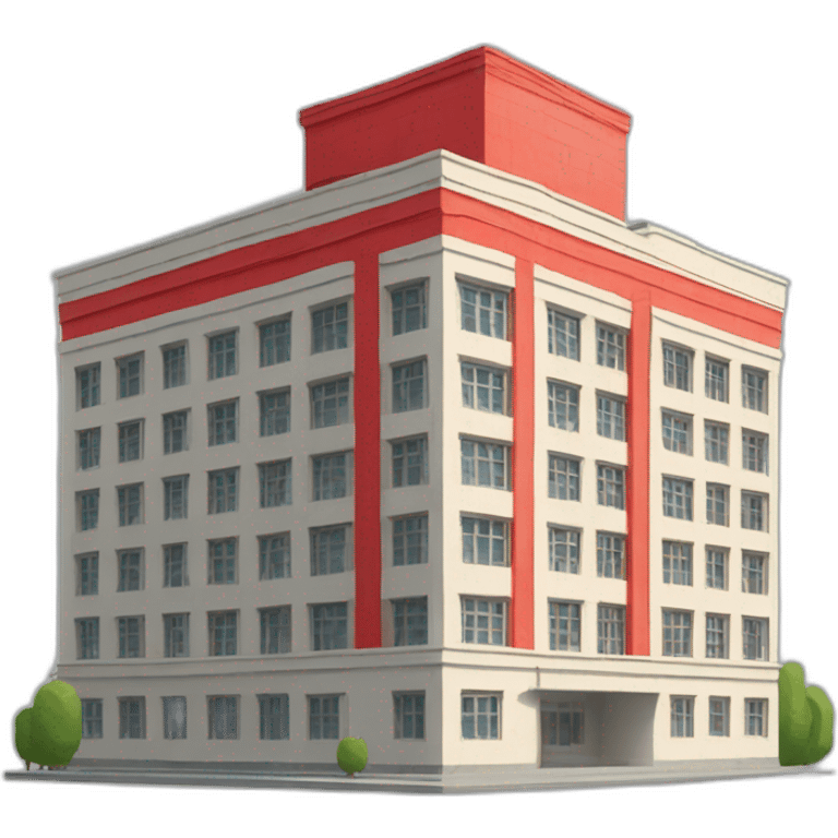 Constructivism ussr style building emoji