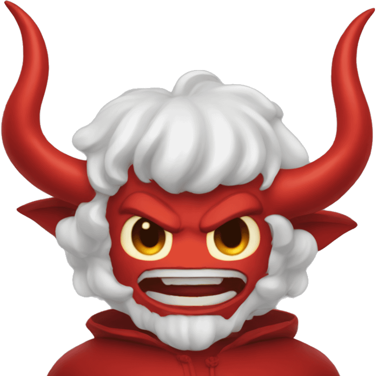 Diable rouge en colère  emoji