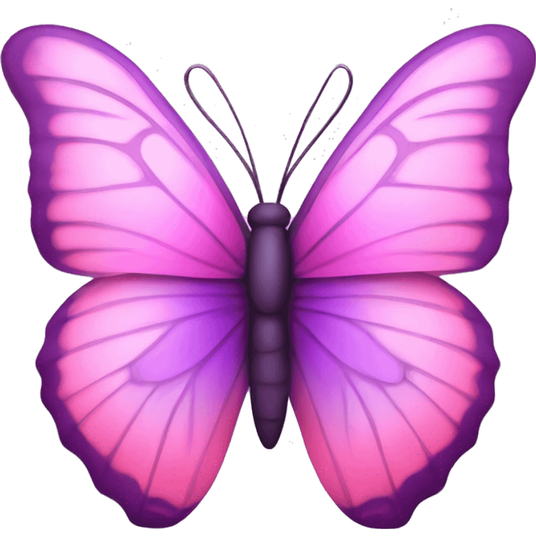 Butterfly pink and purple  emoji