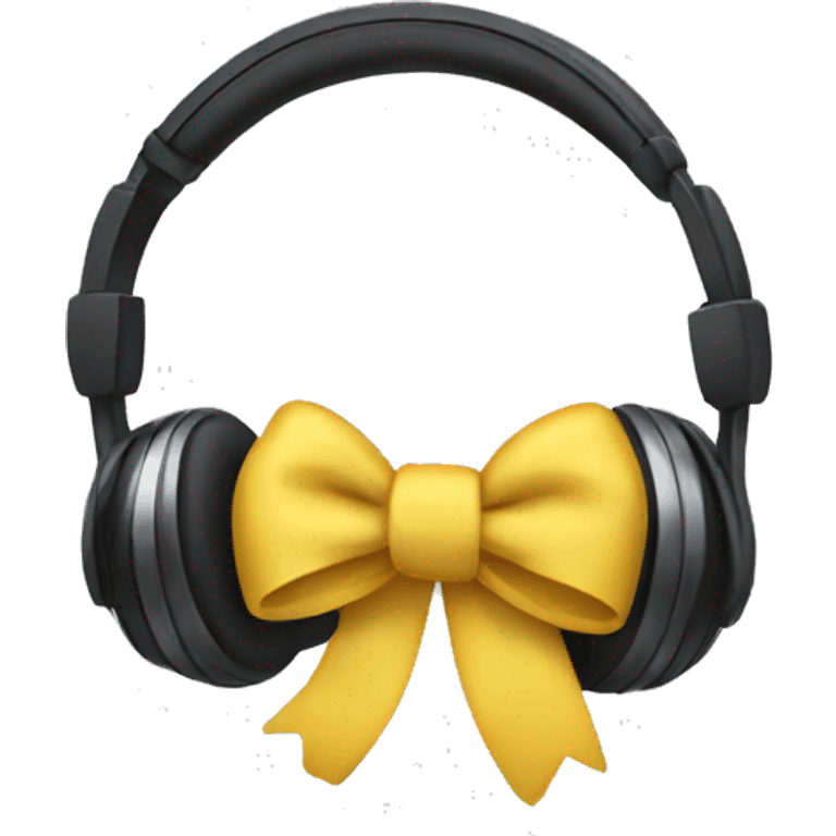 headphones with bows emoji