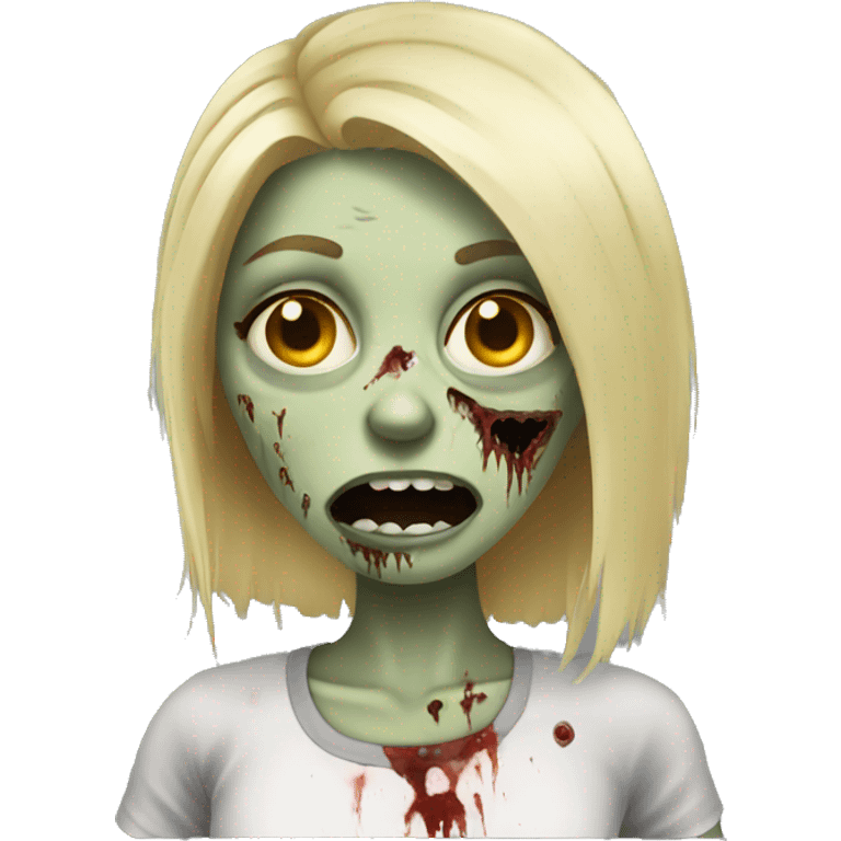 zombie girl blonde emoji