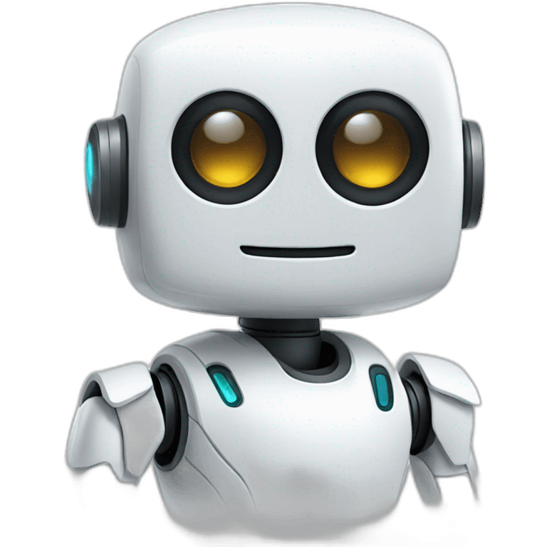 White robot happy emoji