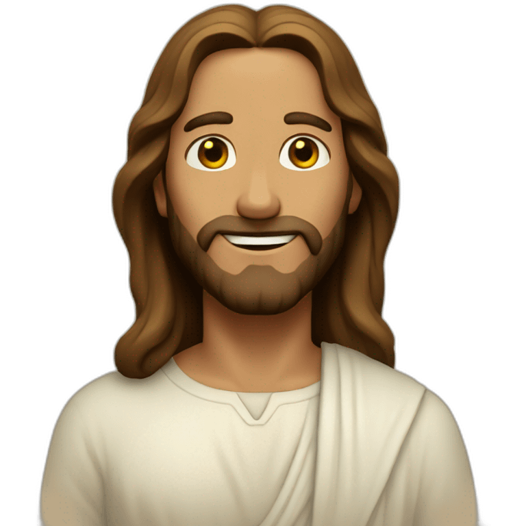 Jesus greeting emoji