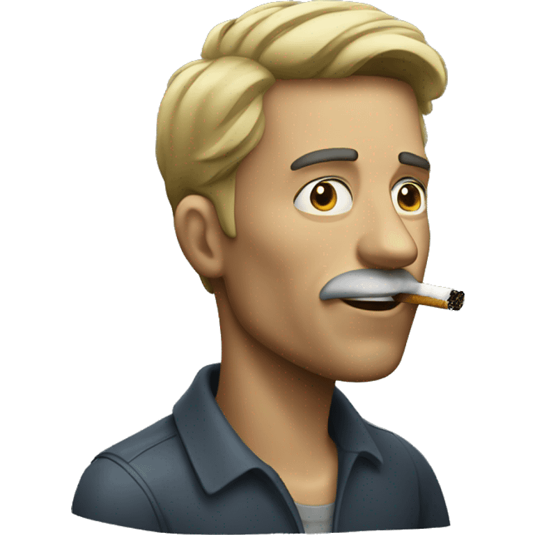 Man smoking emoji