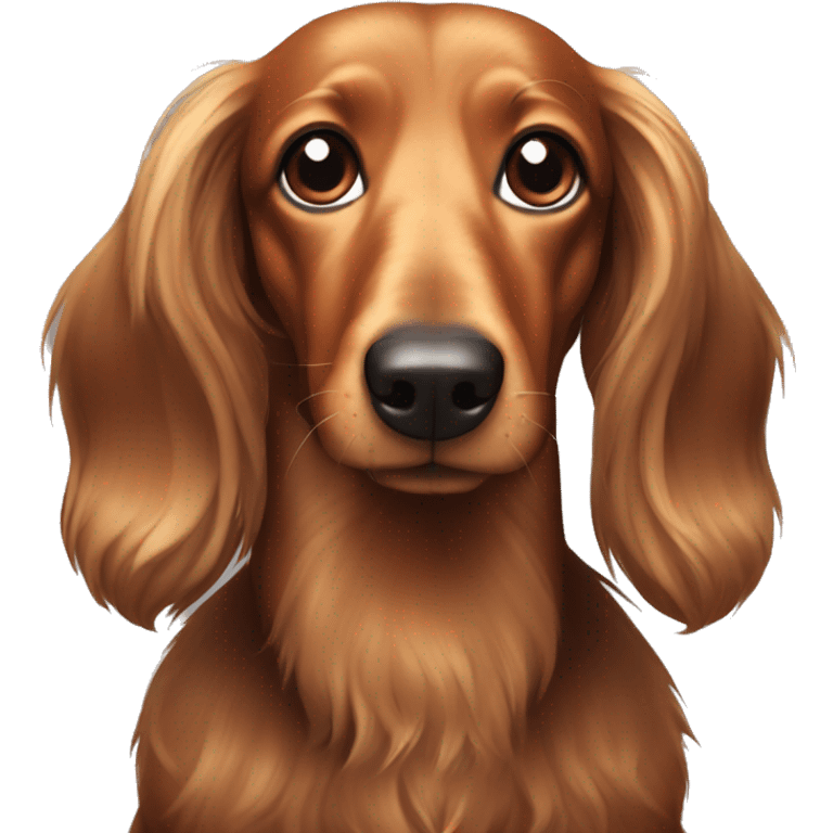 Longhaired sausage dog emoji