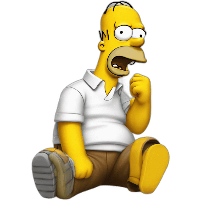 Homer simpson choque emoji