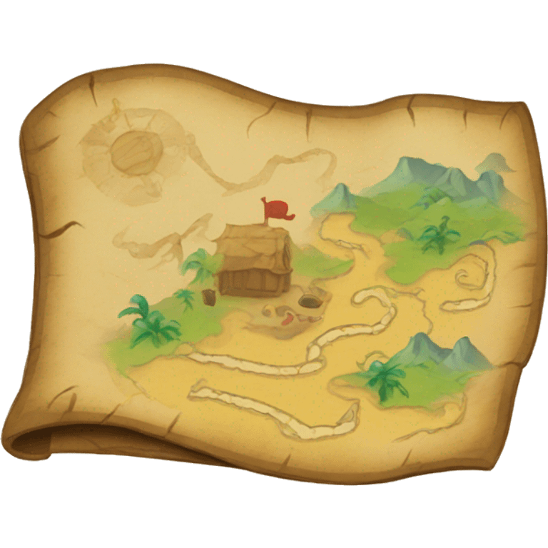 treasure map emoji