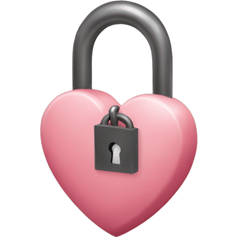 Heart lock emoji