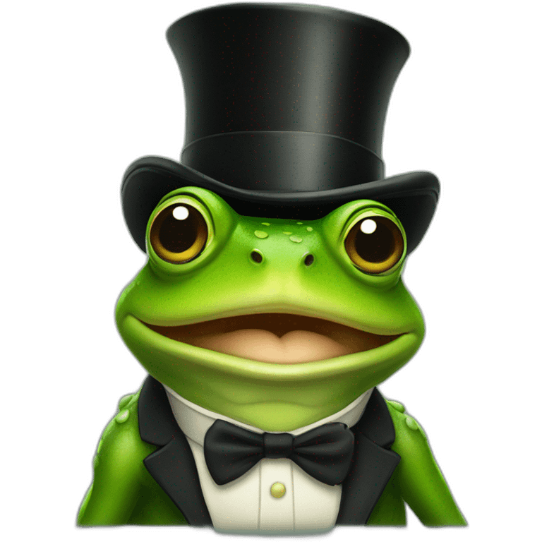 frog in a tophat emoji