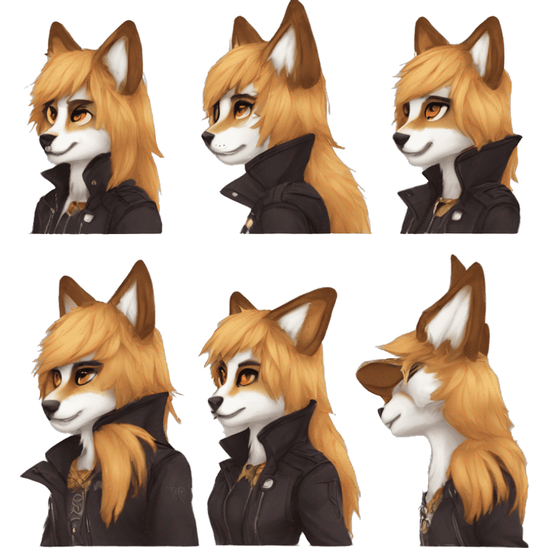 Edgy modern anthro furry by Falvie, LiLaiRa, AngieWolf emoji