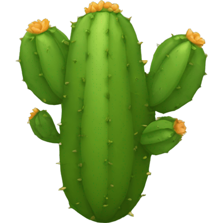 single flat Nopal without pot emoji