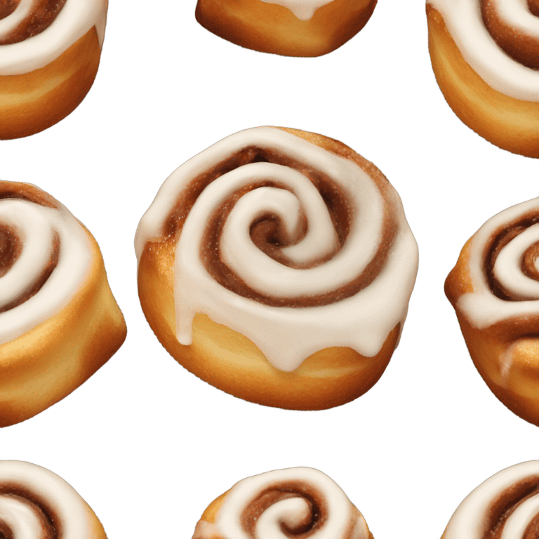 Christmas cinnamon roll emoji