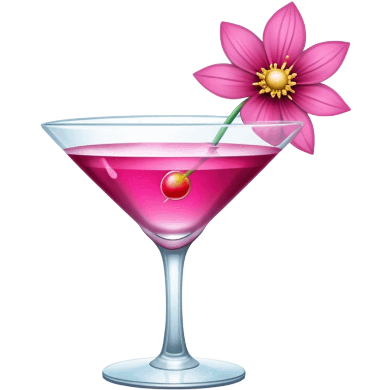 pink cosmo emoji