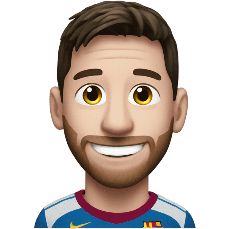 Messi smiling emoji