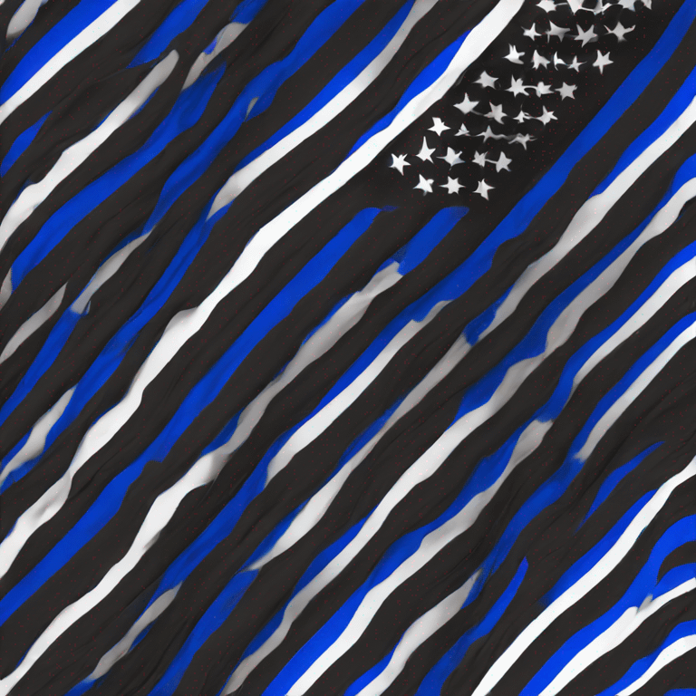 Thin blue line flag  emoji