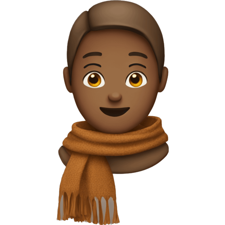 brown scarf emoji