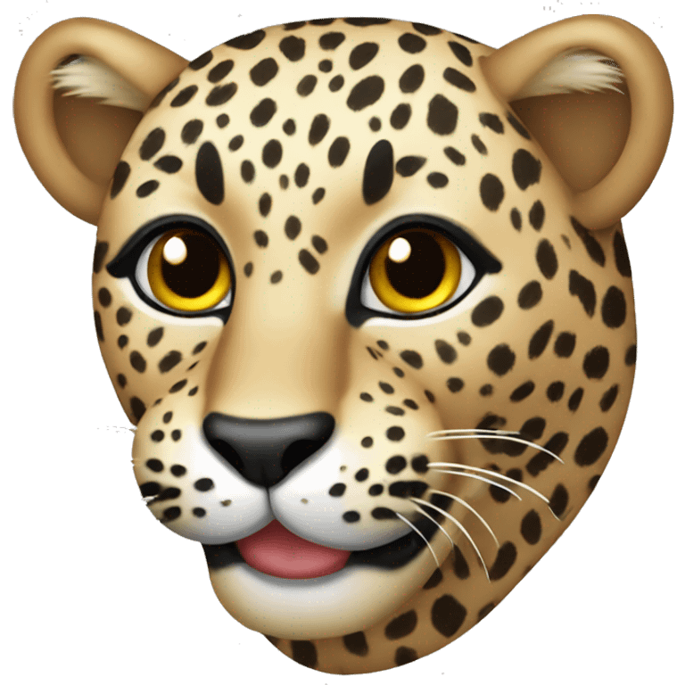 pretty leopard  emoji