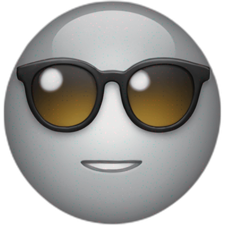 Chat avec des lunettes emoji