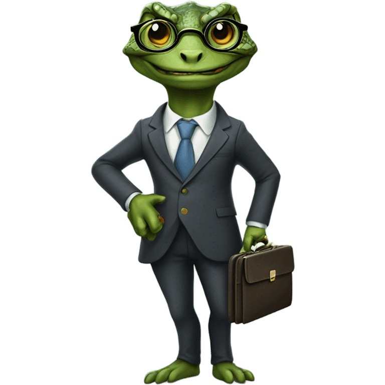 capitalist reptilian emoji