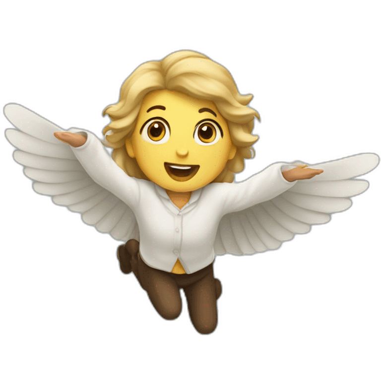 Persone flying emoji