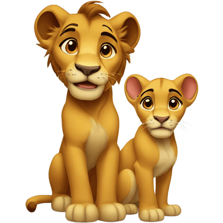 nala and simba emoji