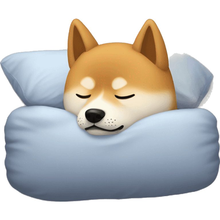 emote d'un shiba entrain de dormir emoji