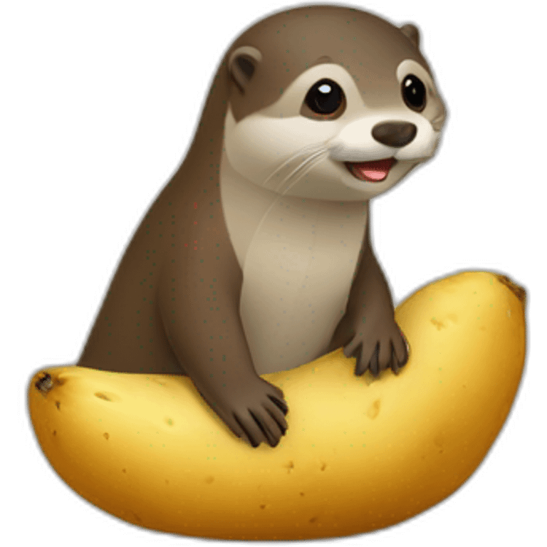 Loutre sur patate emoji