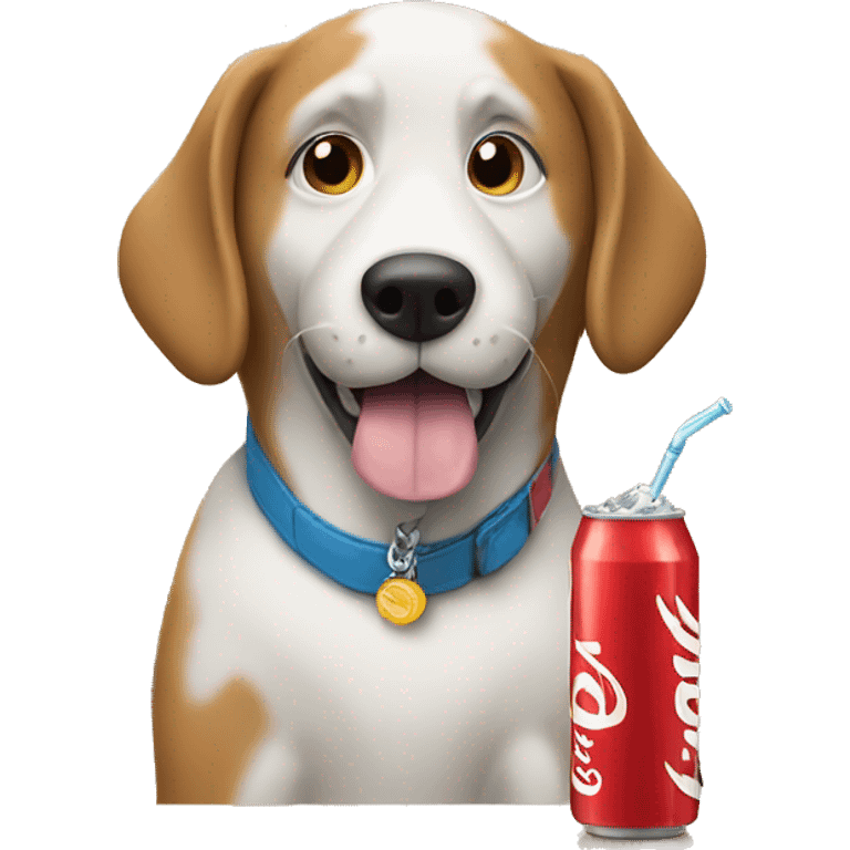 dog drinking soda  emoji