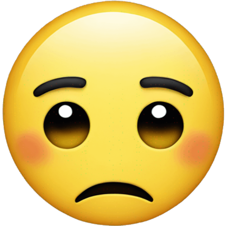 a sad face  emoji