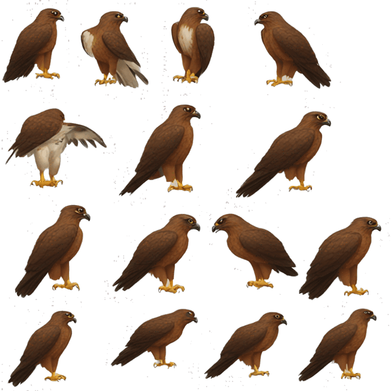 A hawk emoji