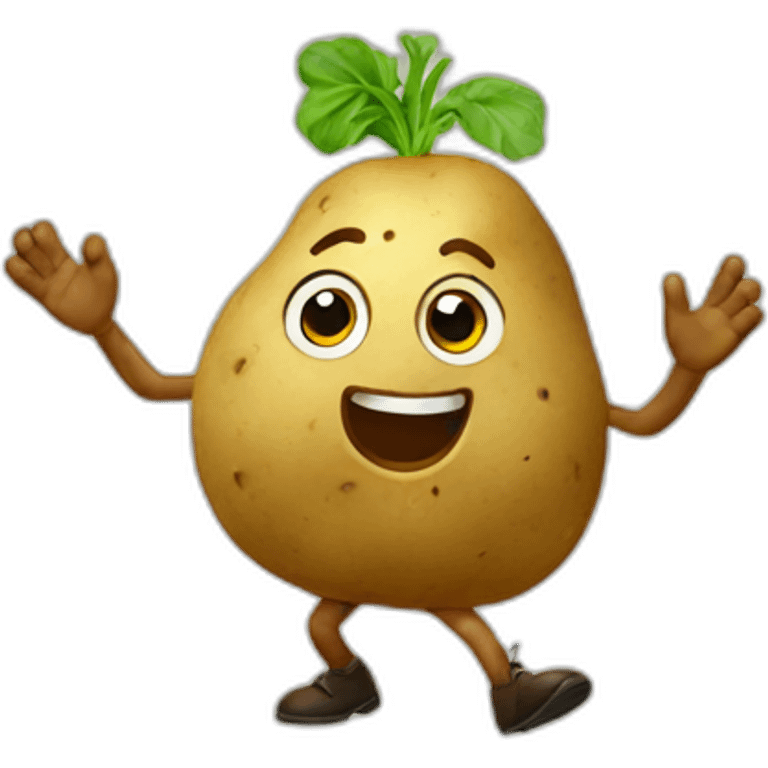 Potato dancing emoji