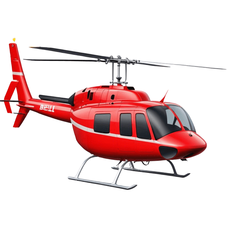 Bell 206 - Bell Helicopter (Model Year: 2021) (Iconic colour: Red) emoji