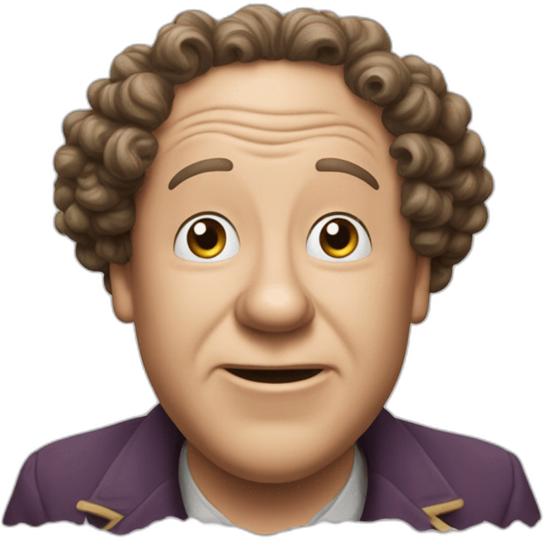 Curly joe of the three stooges emoji