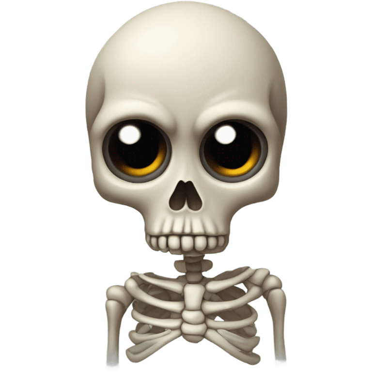 Concerned skeleton emoji