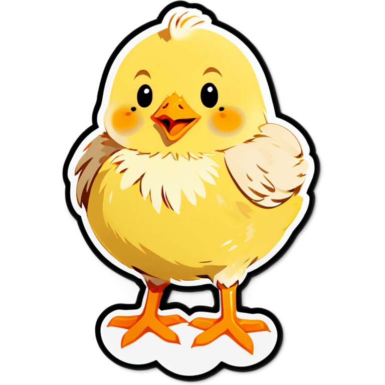 Happy chick emoji