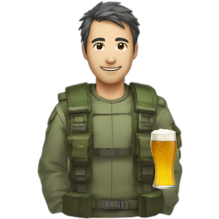 Sinon avec une bière emoji