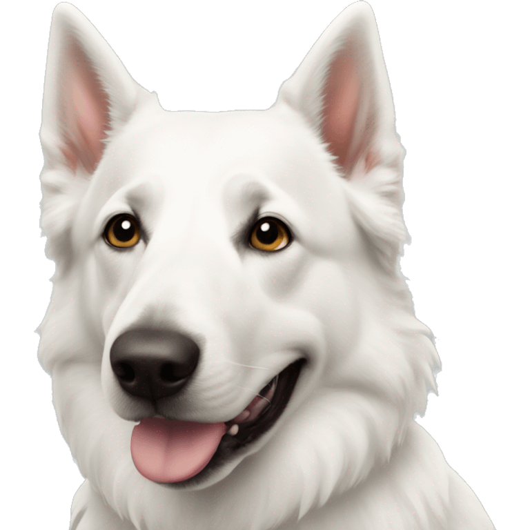 White Swiss shepherd  emoji