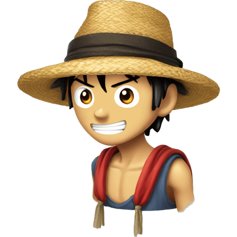 Luffy chapeau de paille  emoji