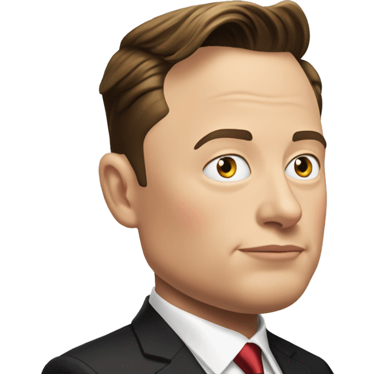 elon musk near to donald trump emoji