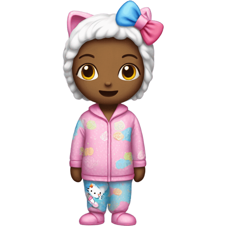 Hello kitty in pjs  emoji