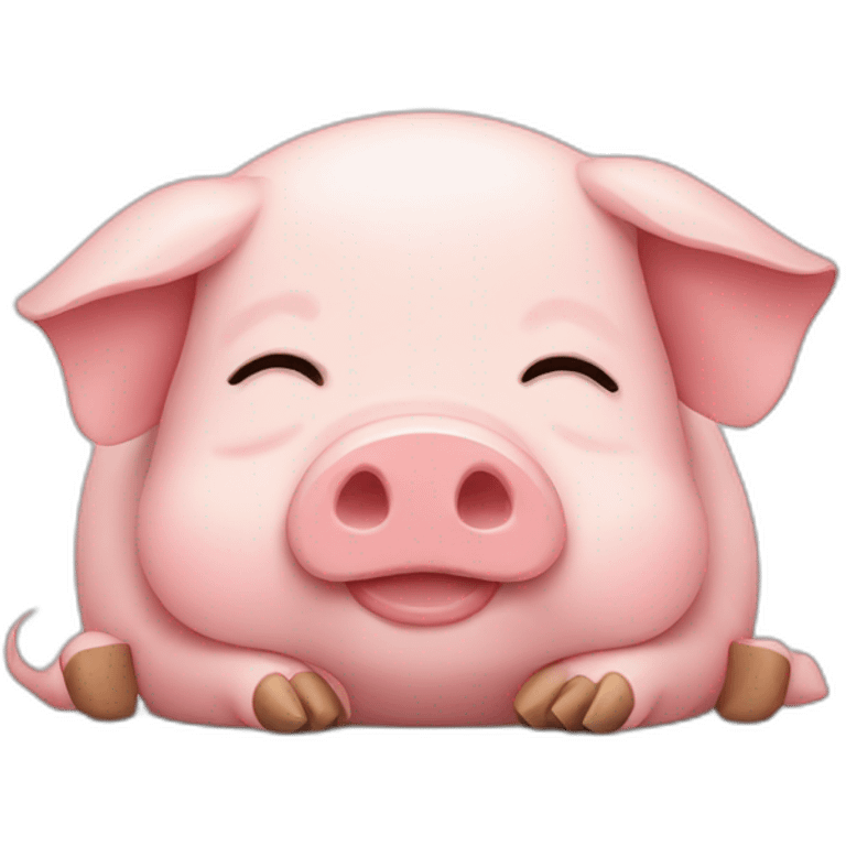 Sleepy pig emoji