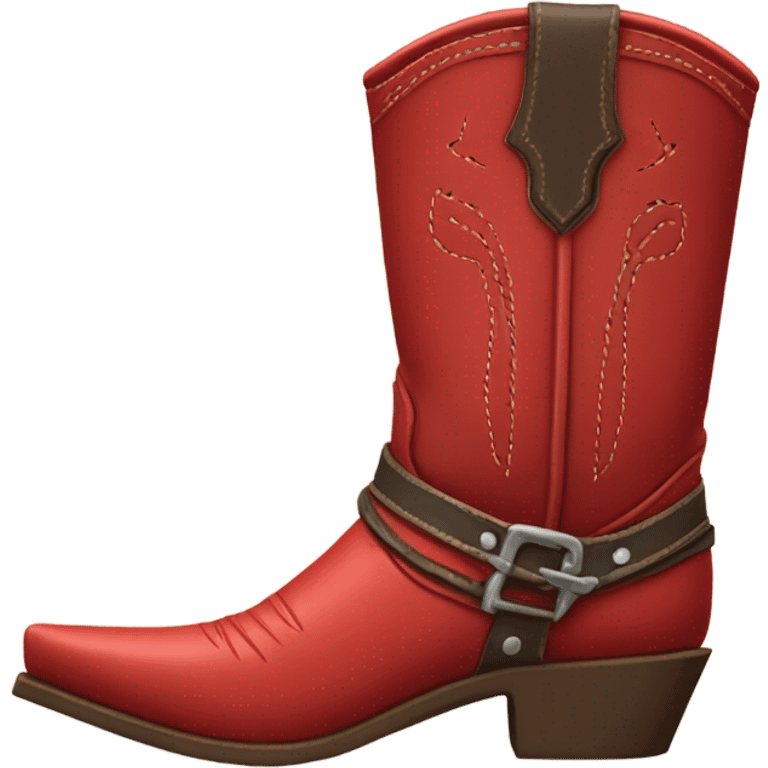 red cowboy boots  emoji