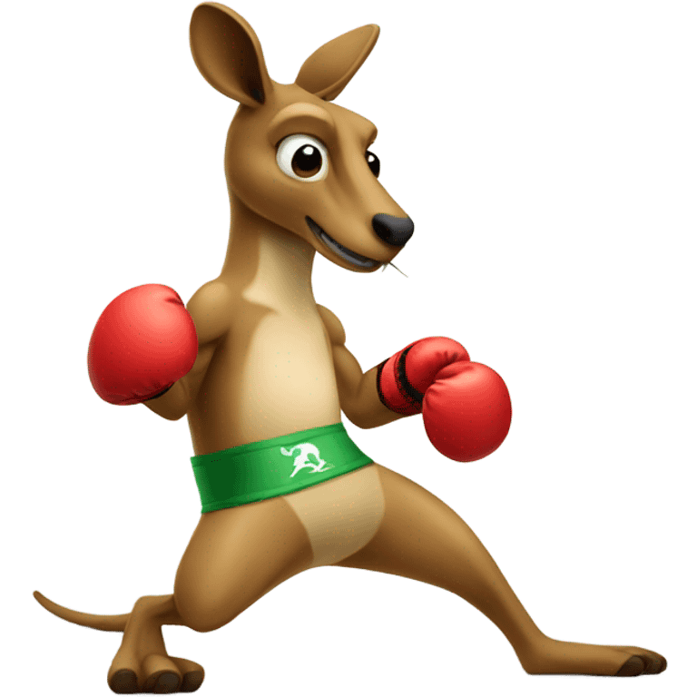 Boxing kangaroo emoji