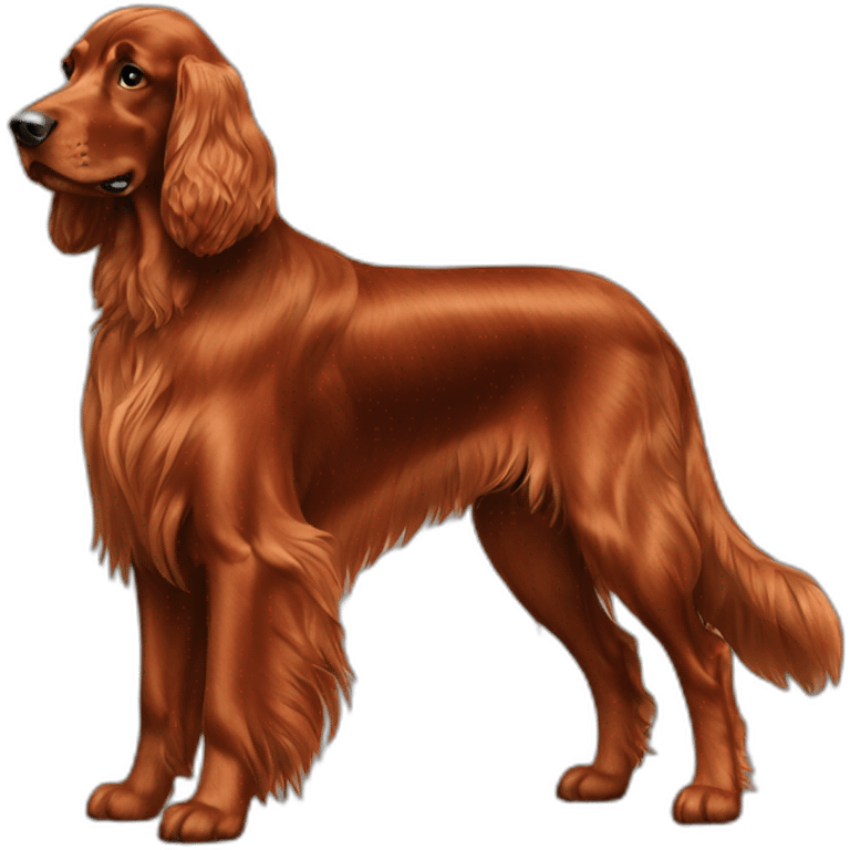 Dog irish setter full body emoji