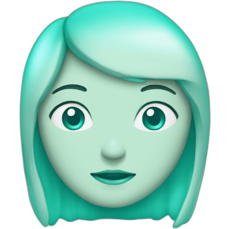 Cœur turquoise emoji