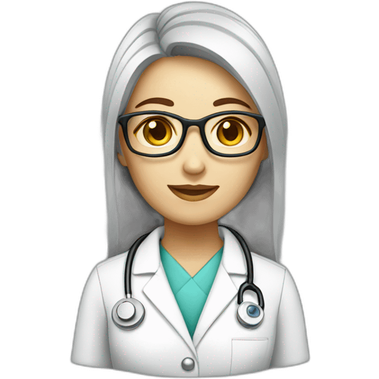 Doctor optometrist female emoji