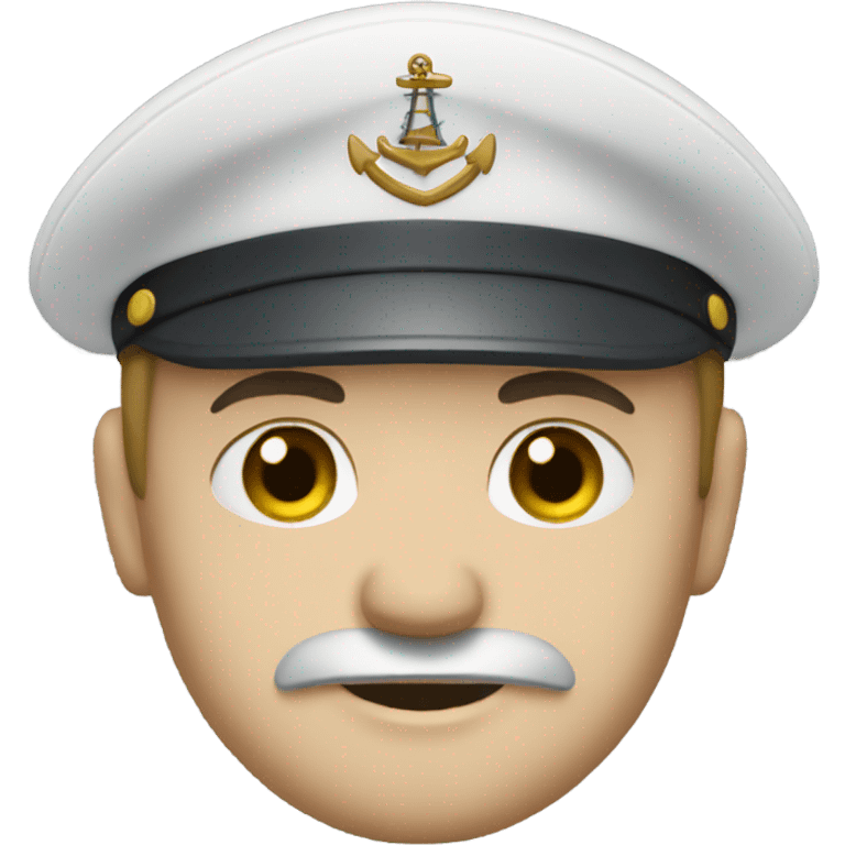 Captain of ship with white skin emoji